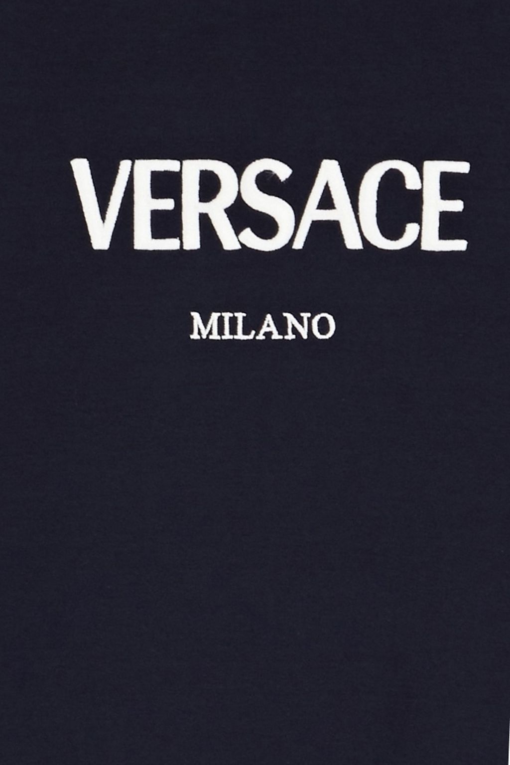 VERSACE Logo-embroidered cotton-jersey T-shirt
