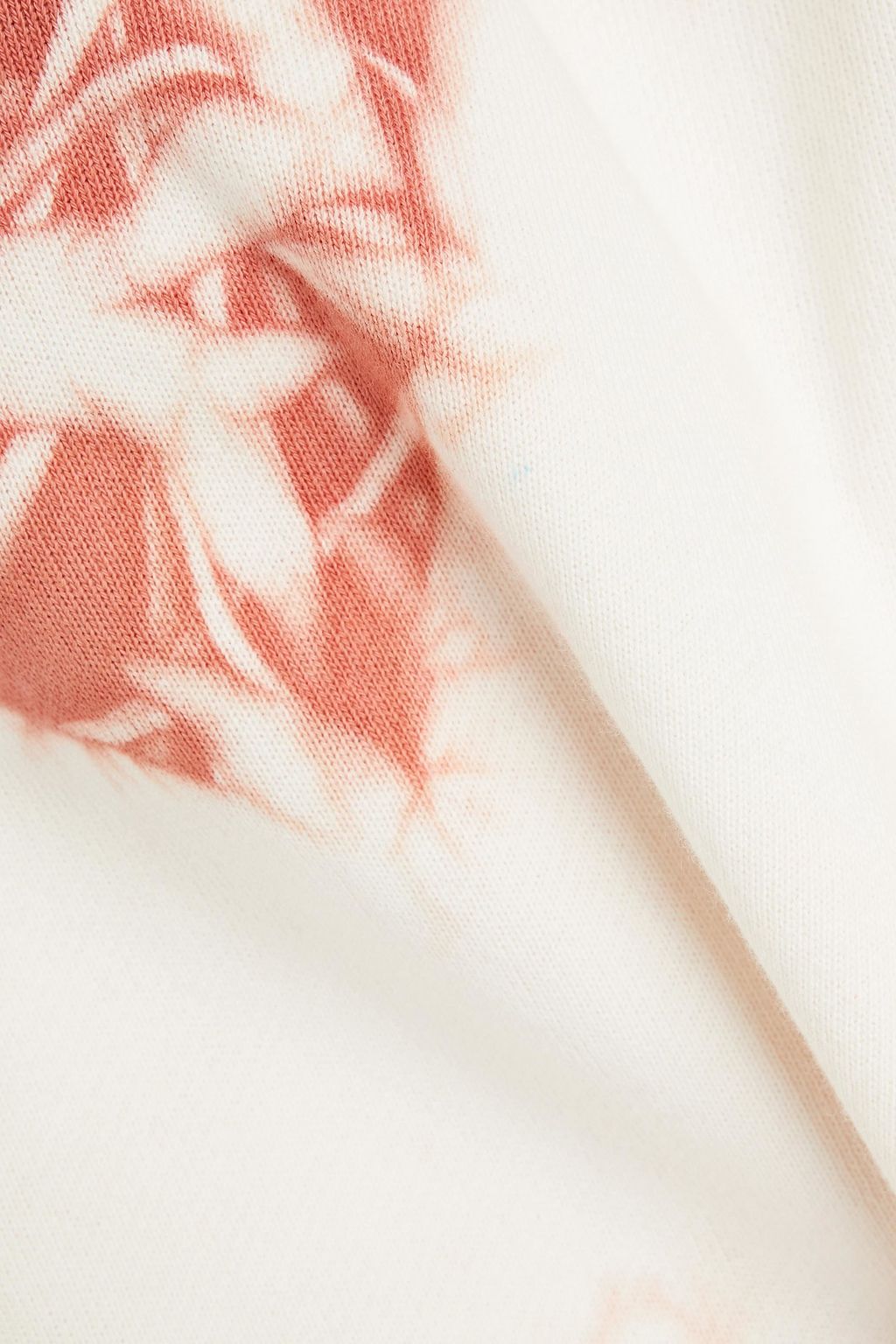 SIMKHAI Jordi cropped tie-dyed organic French cotton-terry sweatshirt
