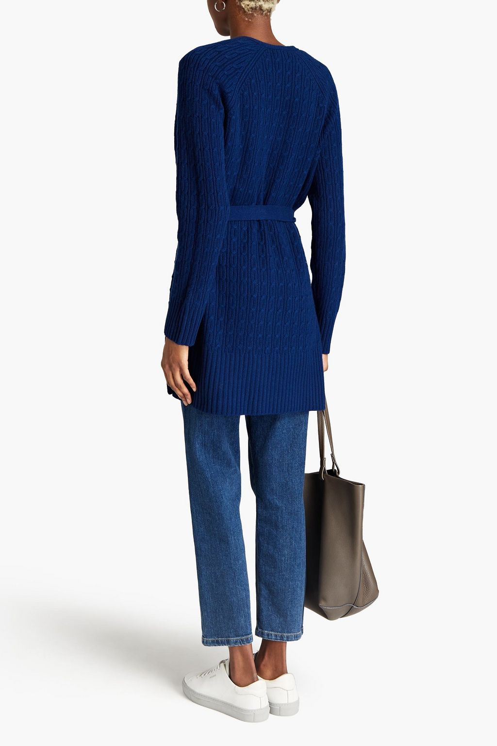 THEORY Malinka cable-knit cashmere cardigan