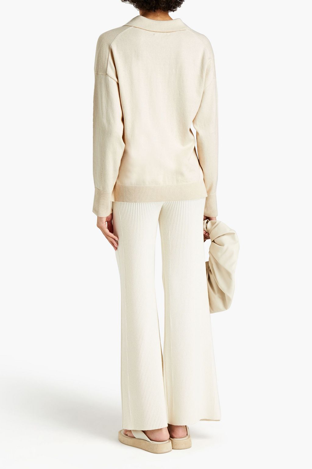 SIMKHAI Cotton and cashmere-blend sweater