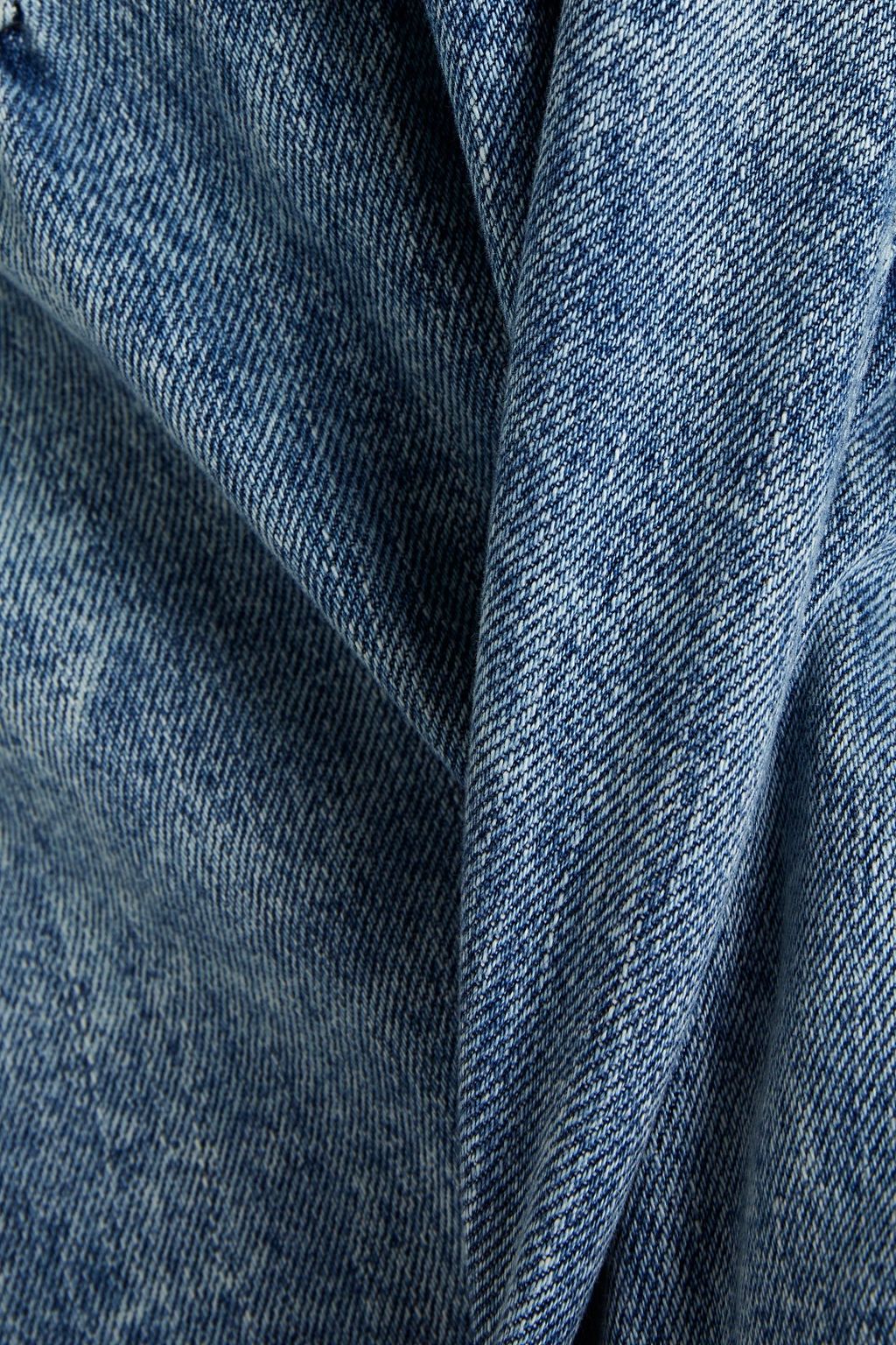 SIMKHAI Holland faded denim mini dress