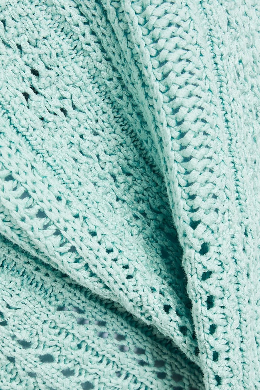 SIMKHAI Amberly pointelle-knit cotton sweater