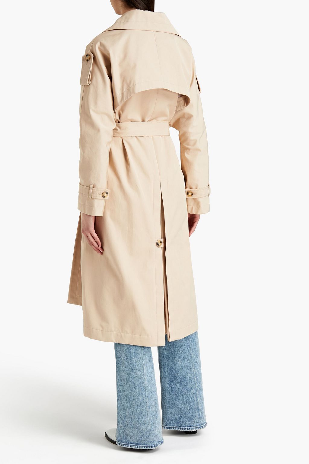 STELLA JEAN Printed cotton-blend trench coat
