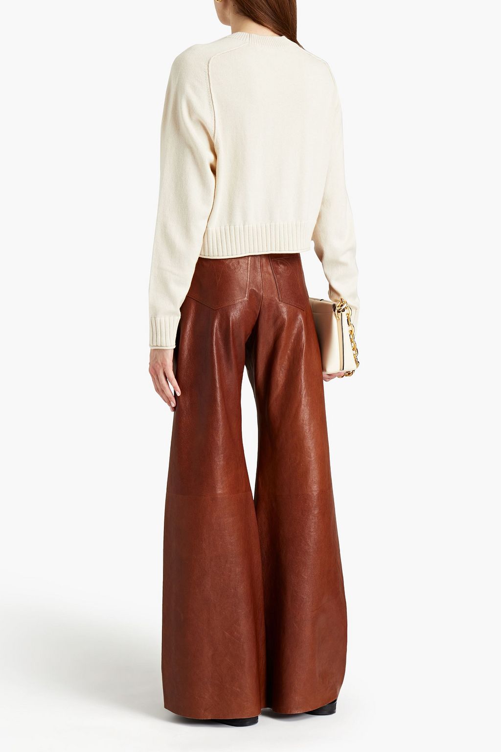 SIMKHAI Cotton and cashmere-blend sweater
