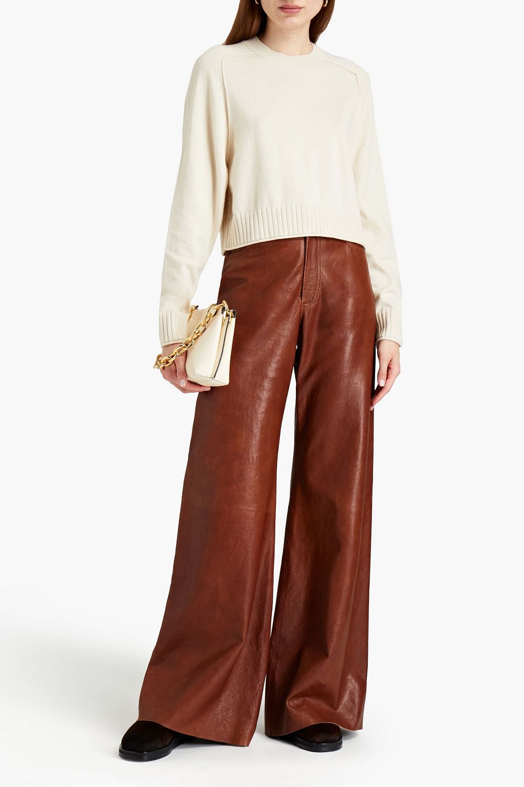 SIMKHAI Cotton and cashmere-blend sweater