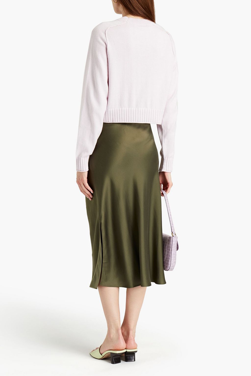 SIMKHAI Cotton and cashmere-blend sweater