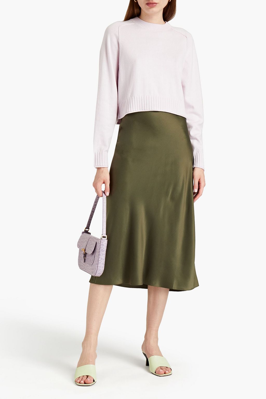 SIMKHAI Cotton and cashmere-blend sweater