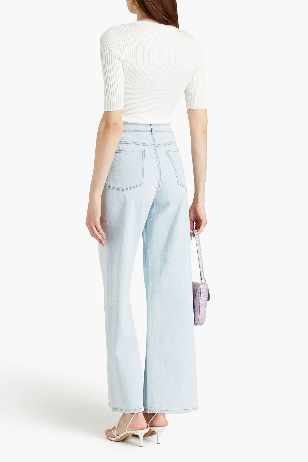 SIMKHAI Keira cutout ribbed-knit top