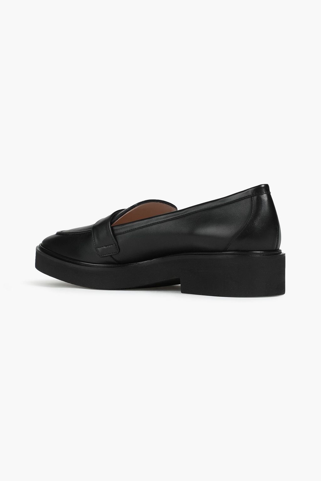 STUART WEITZMAN Embellished leather loafers