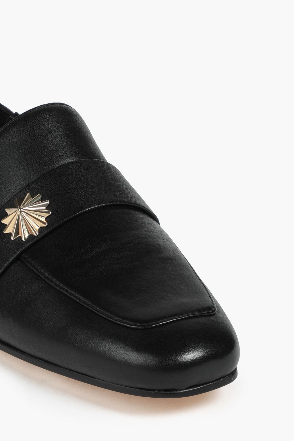 STUART WEITZMAN Loafers aus Leder mit einklappbarer Fersenpartie und Verzierung