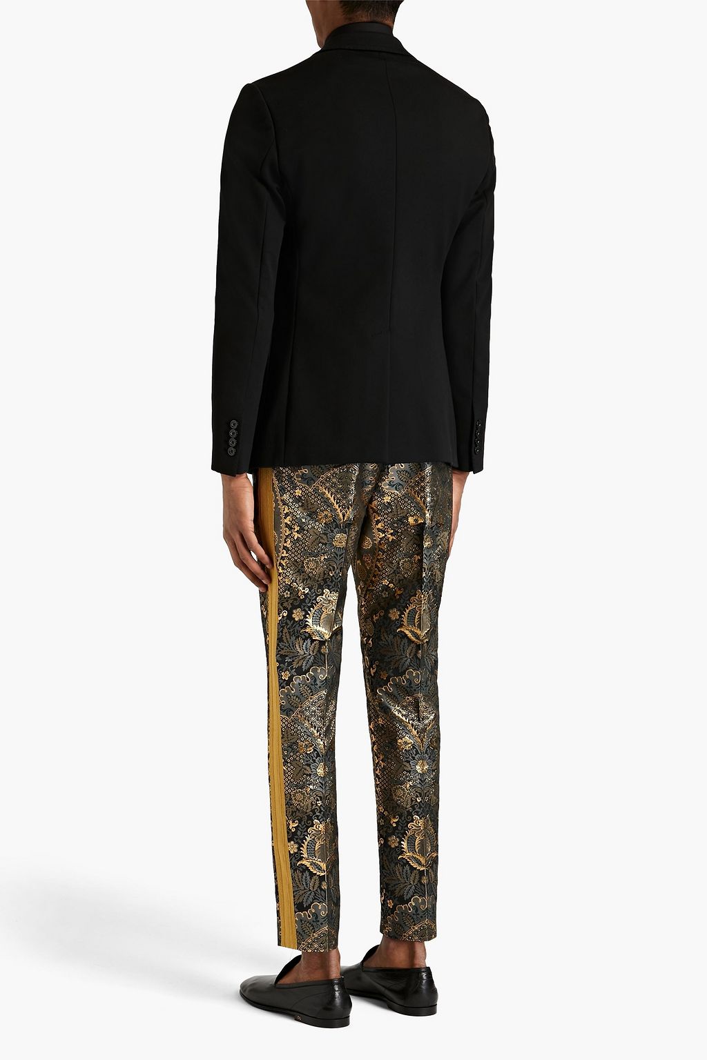 DOLCE & GABBANA Tapered metallic jacquard pants