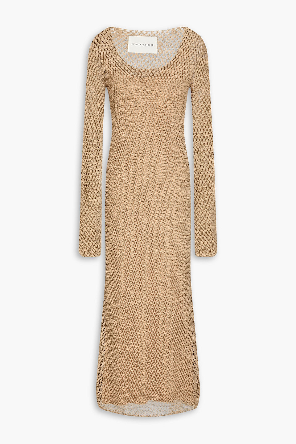 By Malene Birger Evine Maxikleid Aus Lochstrick In Sand