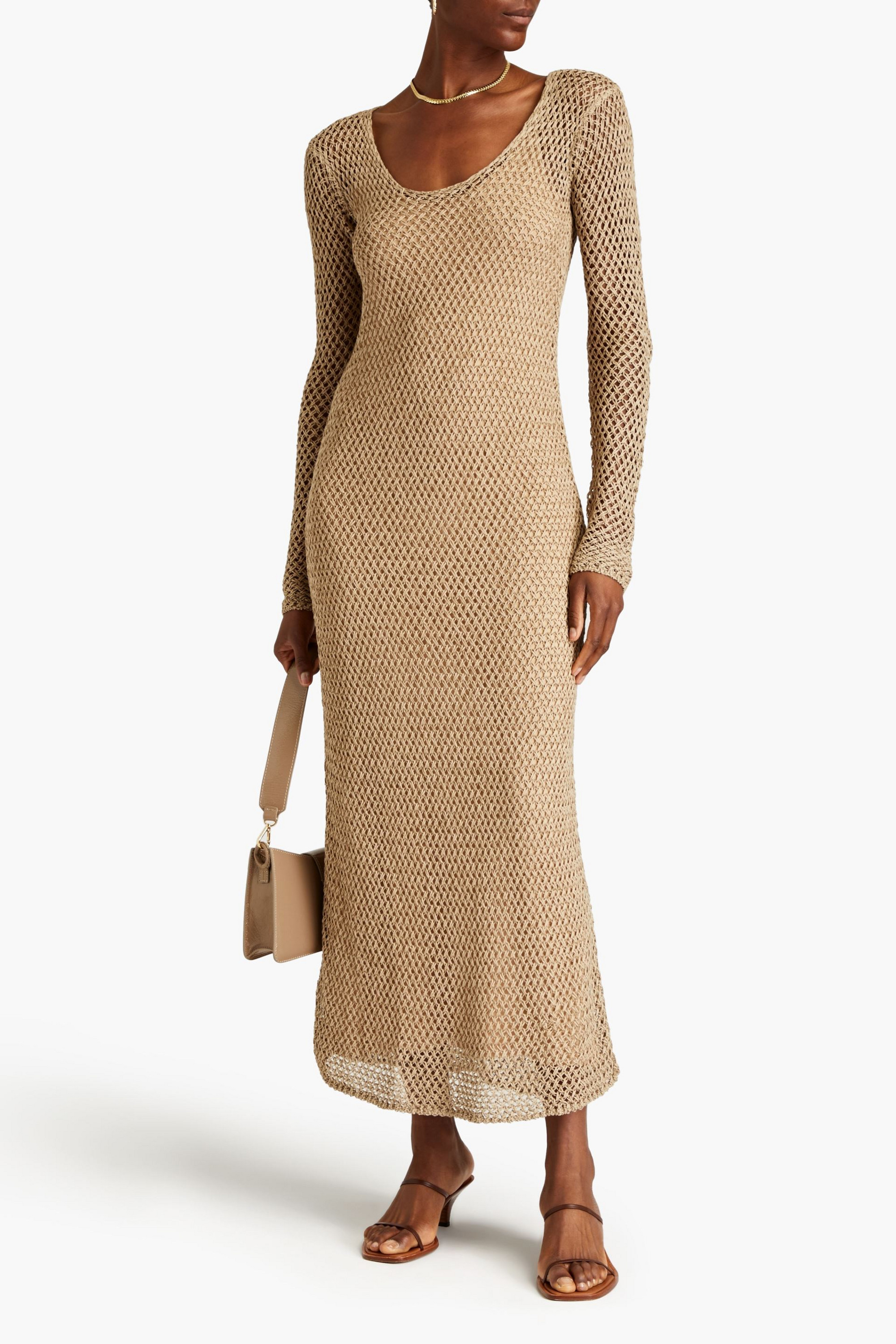 By Malene Birger Evine open-knit maxi dress
