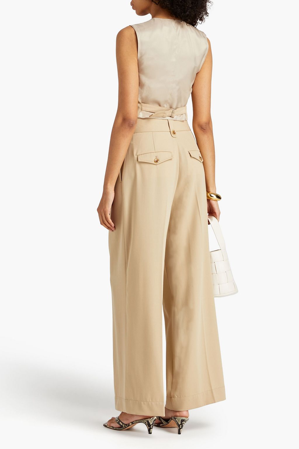 BY MALENE BIRGER Taal pleated wool wide-leg pants