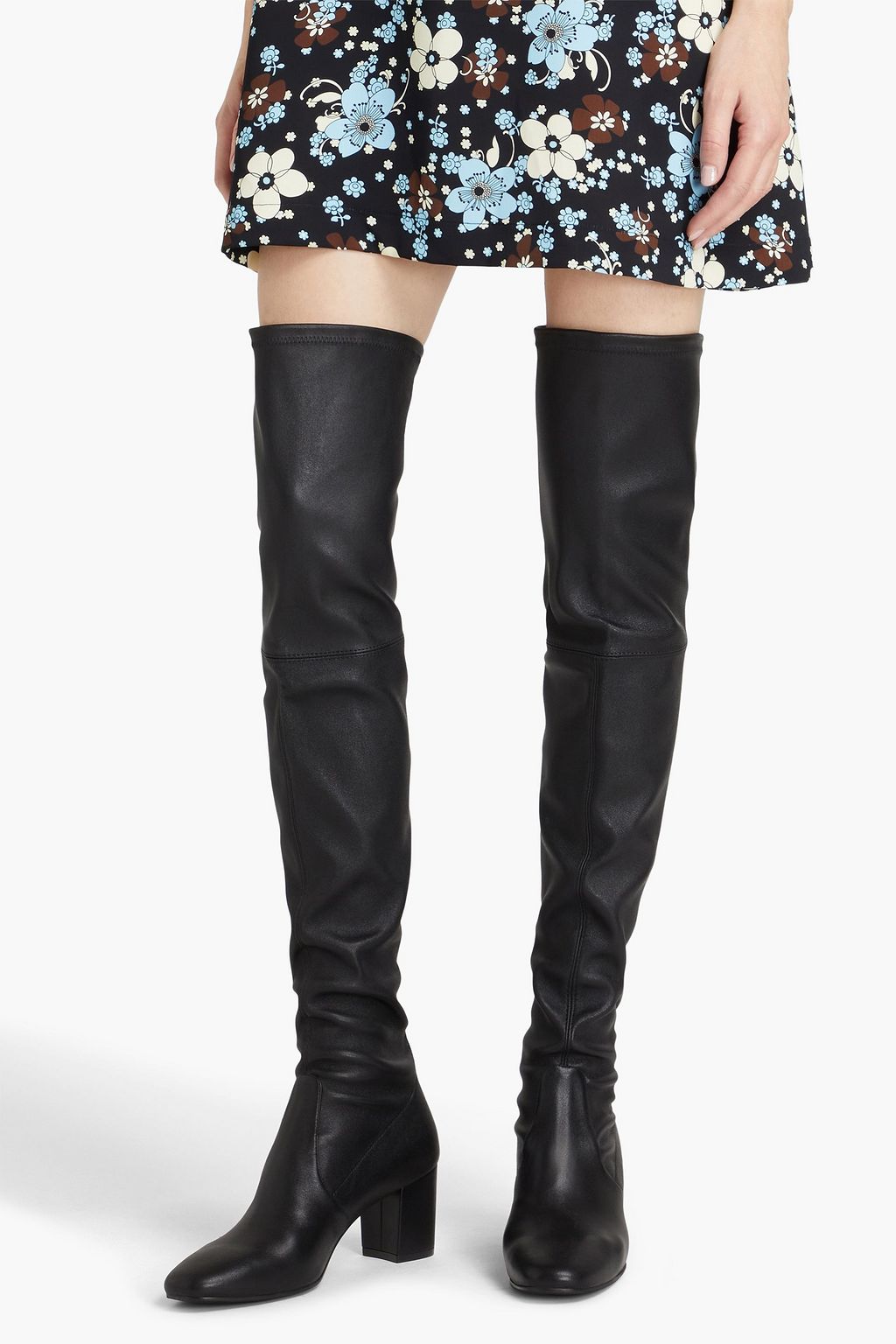 STUART WEITZMAN Genna 60 leather thigh boots