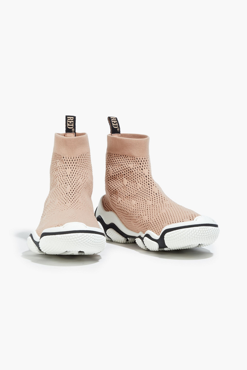 Redv Mesh High-top Sneakers In Neutral