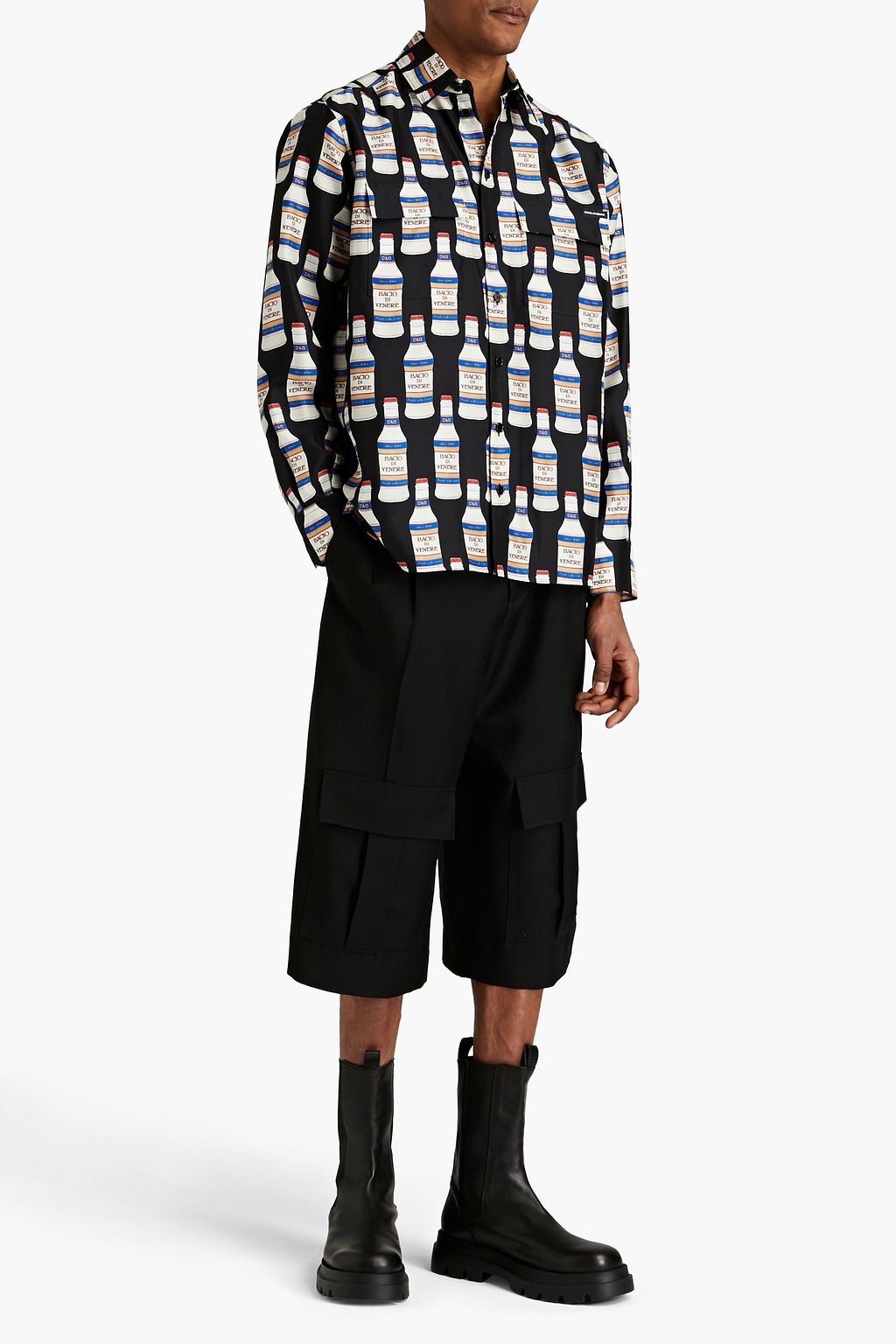 DOLCE & GABBANA Printed silk shirt