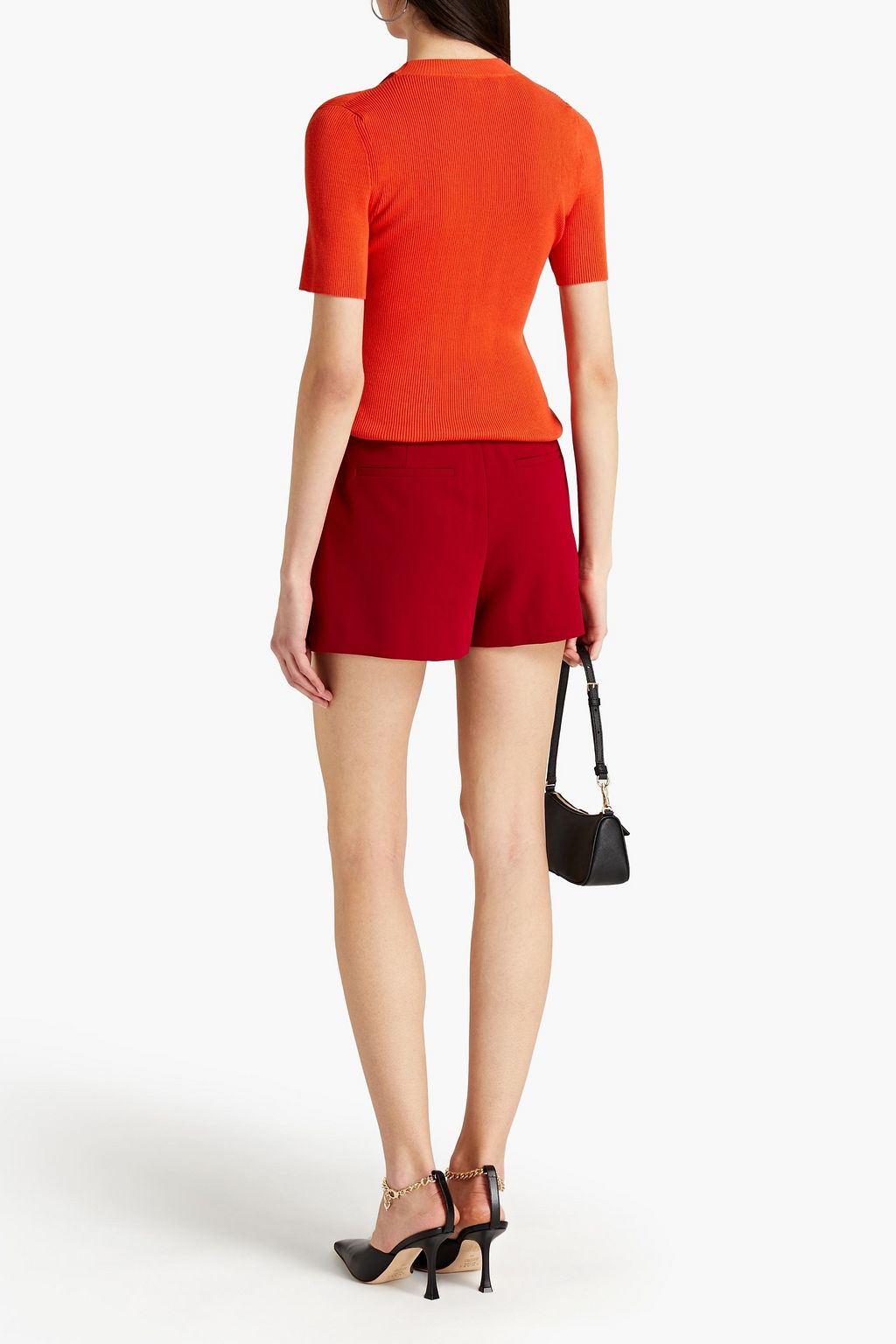 OSCAR DE LA RENTA Cutout ribbed-knit top