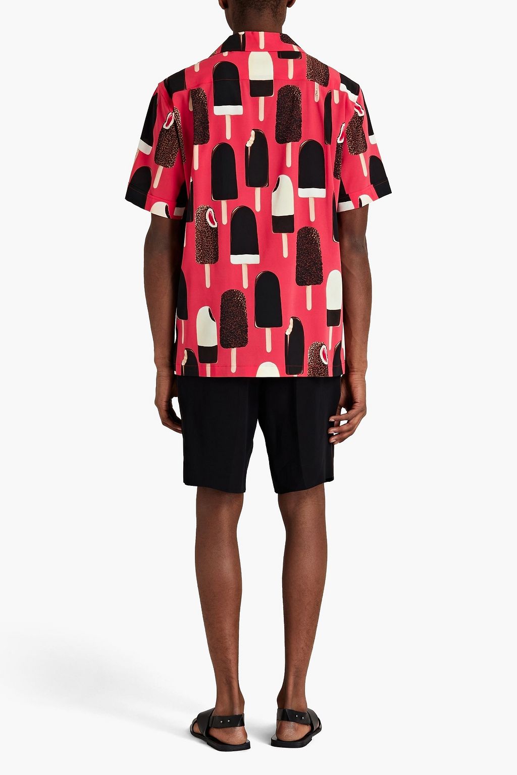 DOLCE & GABBANA Printed silk-blend crepe de chine shirt
