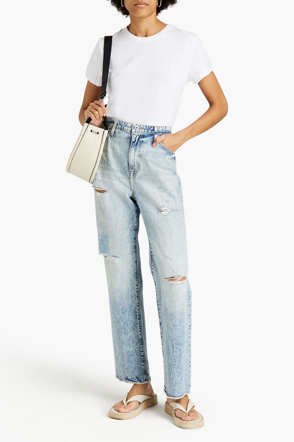 SIMKHAI Eliot distressed boyfriend jeans