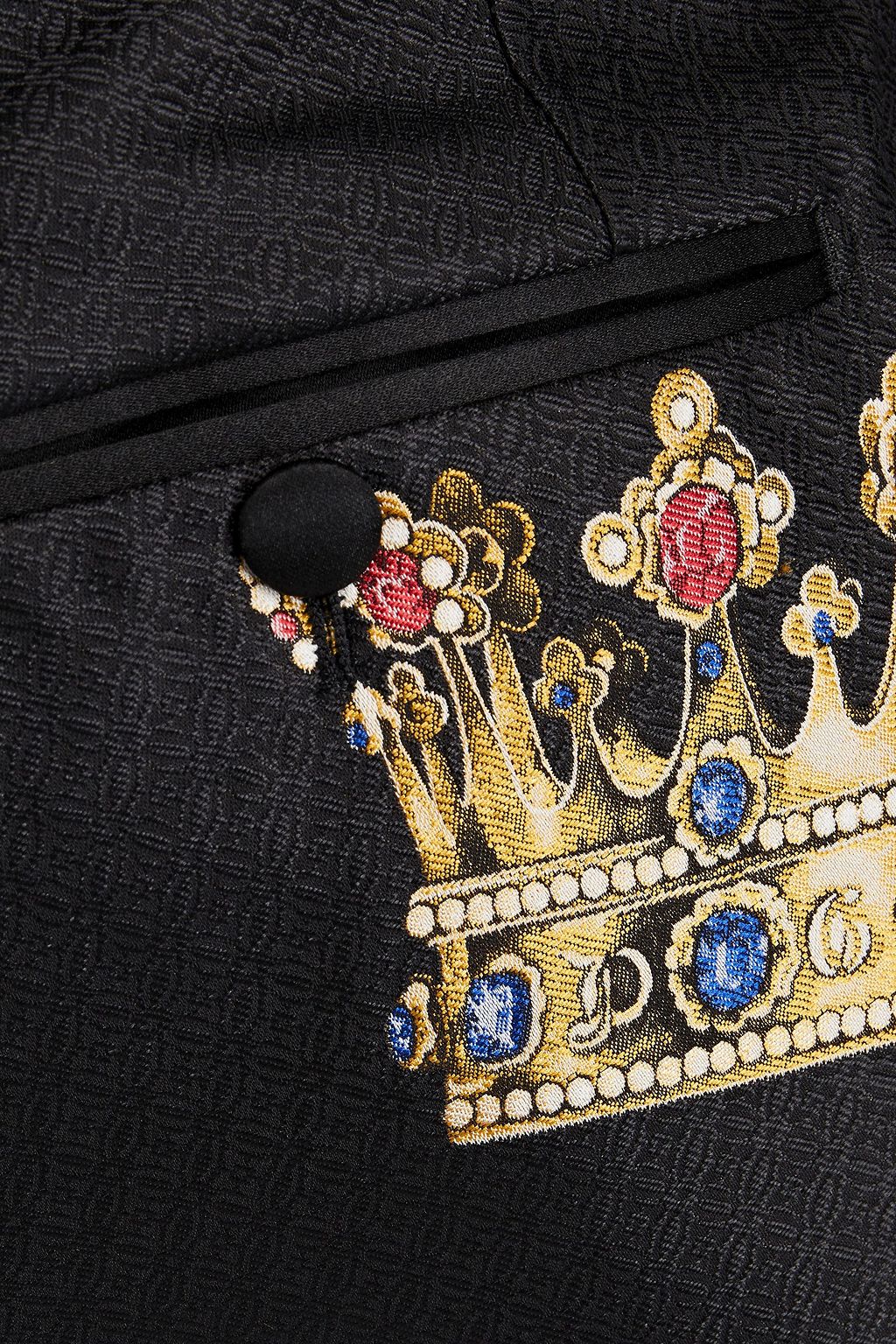 DOLCE & GABBANA Satin-jacquard pants