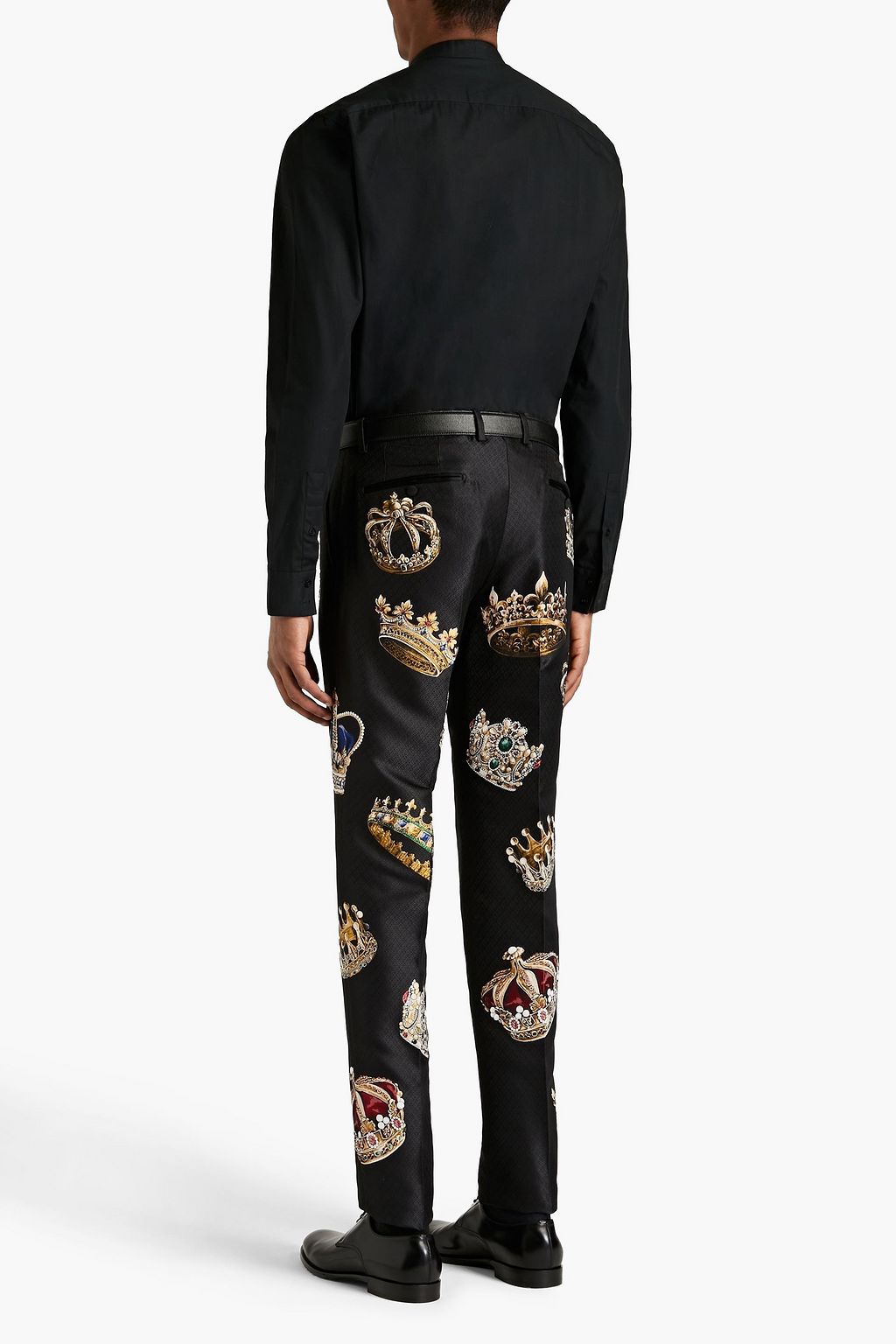 DOLCE & GABBANA Satin-jacquard pants