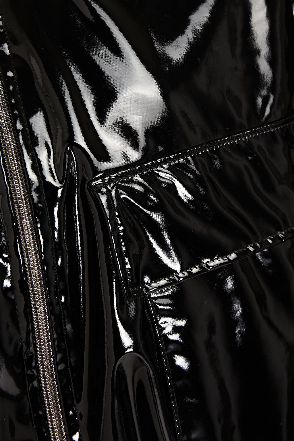 HEROINE SPORT Olympic cropped vinyl jacket