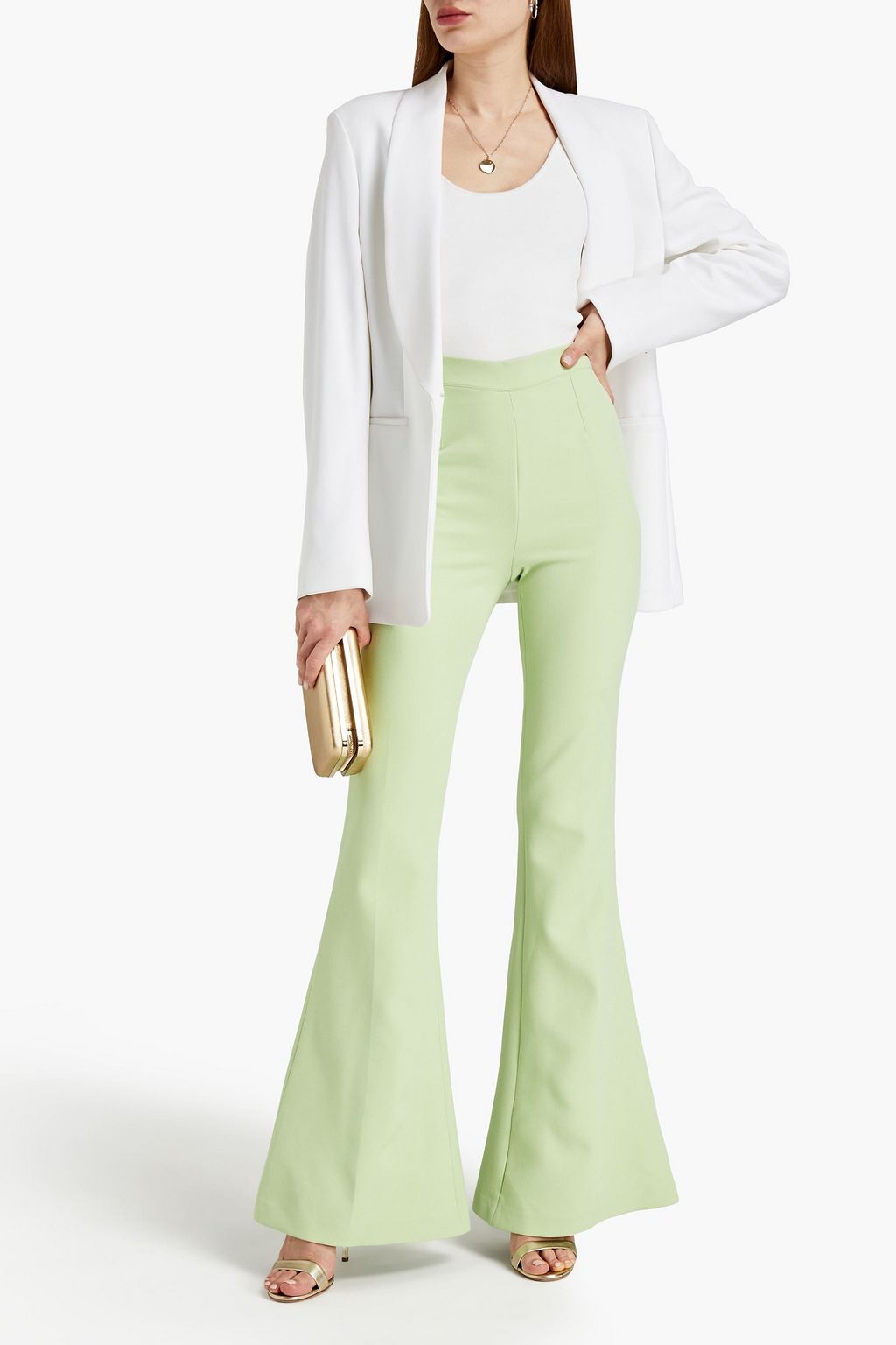 SAFIYAA Crepe flared pants