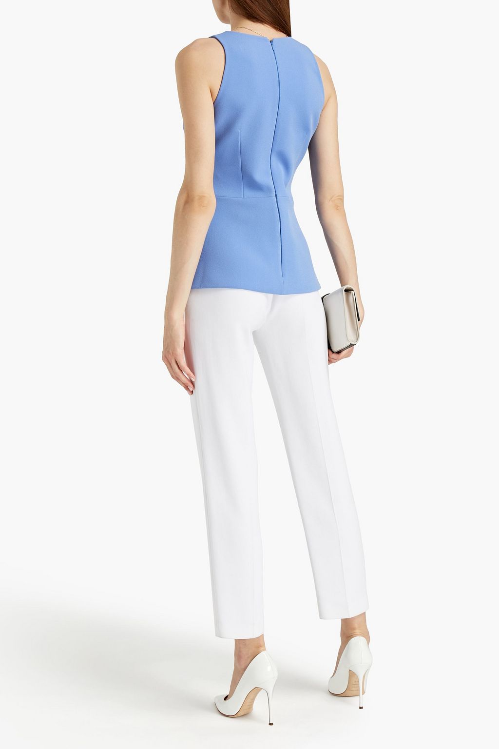 SAFIYAA Rita button-embellished crepe top