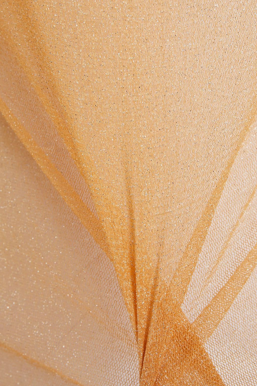 SIMKHAI Metallic stretch-mesh turtleneck top