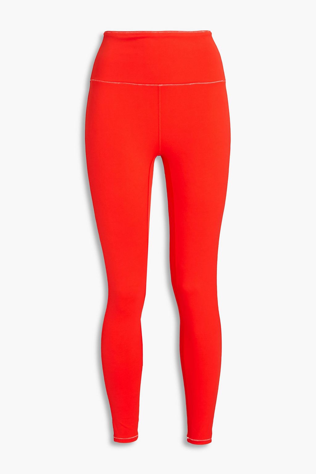Tomato red Cropped stretch leggings 