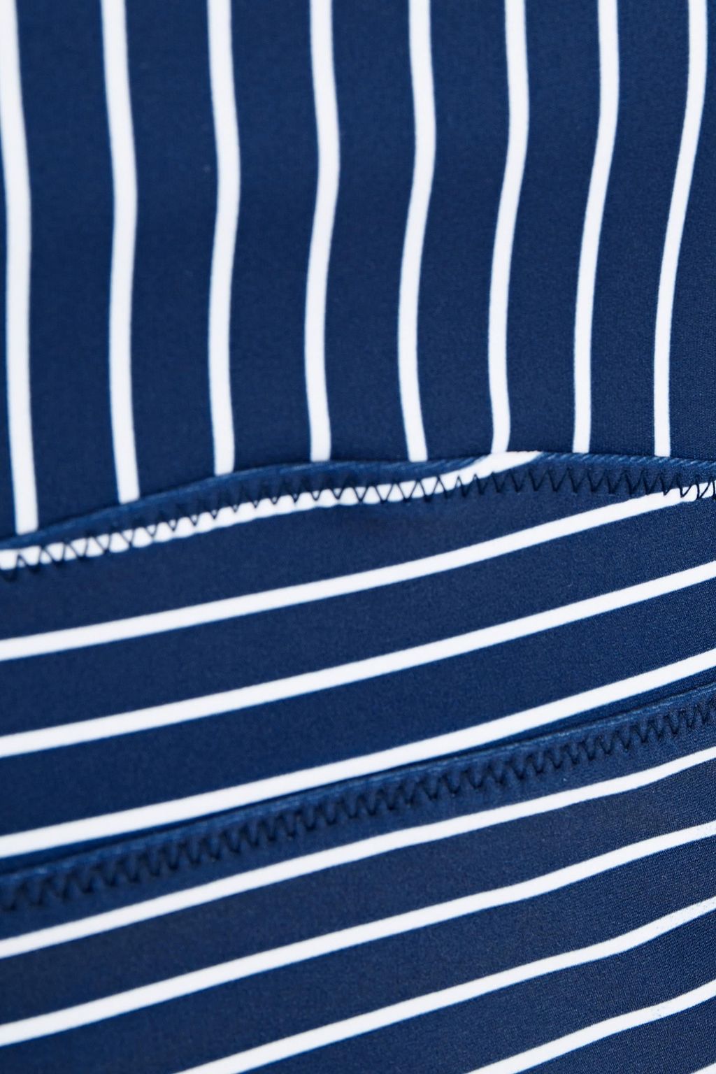 SOLID & STRIPED SPORT Cutout striped stretch-jersey sports bra