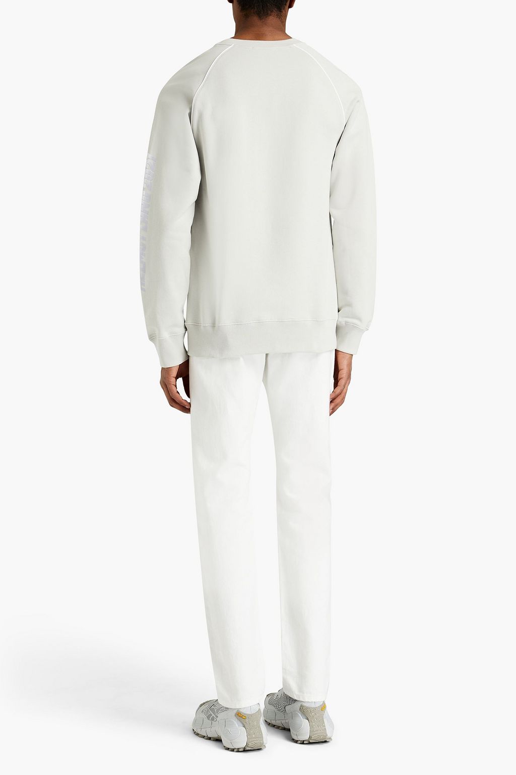 HELMUT LANG Printed French cotton-terry sweatshirt