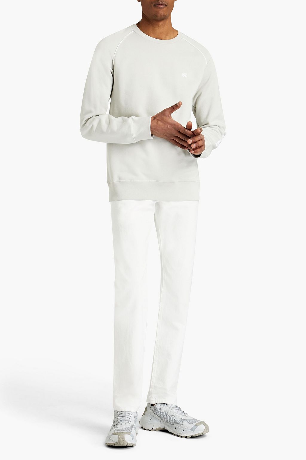 HELMUT LANG Printed French cotton-terry sweatshirt