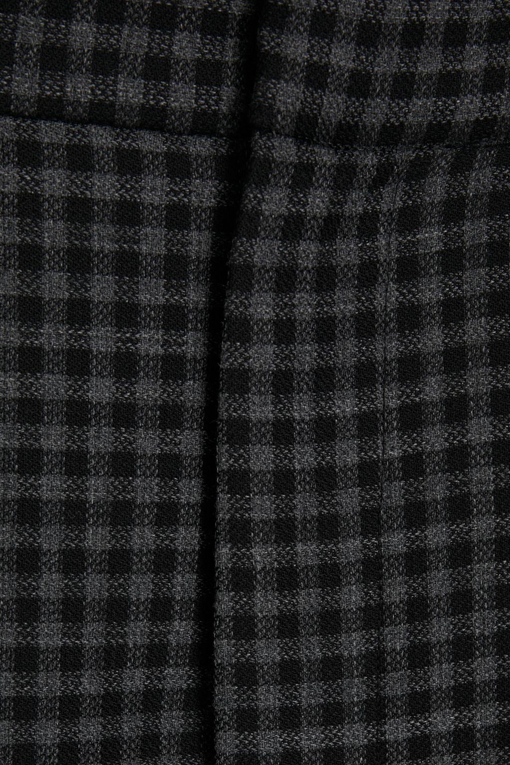 MARC JACOBS Gingham wool and silk-blend wide-leg pants