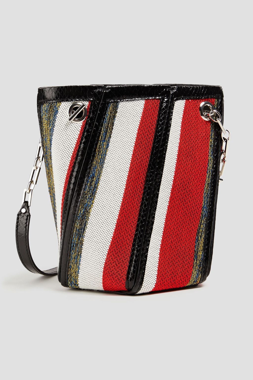 PROENZA SCHOULER Hex whipstitched ayers and canvas bucket bag