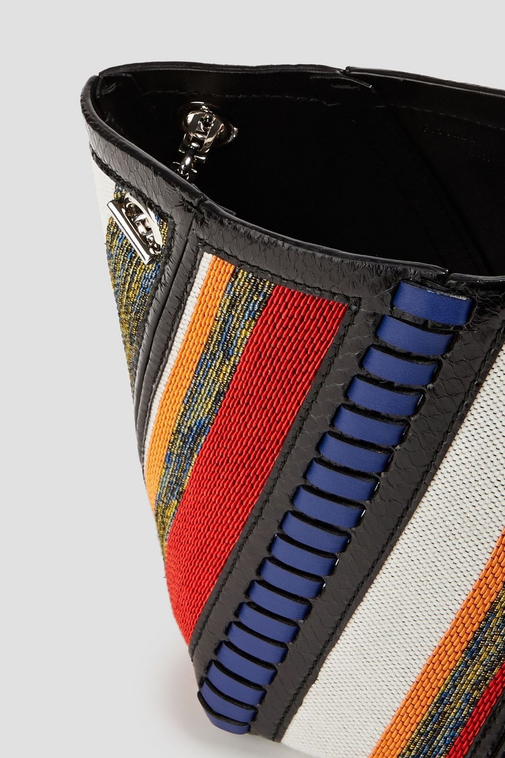 PROENZA SCHOULER Hex whipstitched ayers and canvas bucket bag