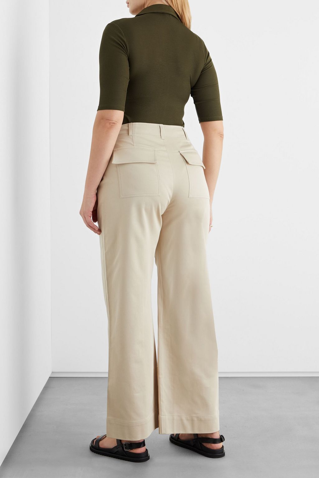 Madeleine ribbed Lyocell-blend bodysuit 