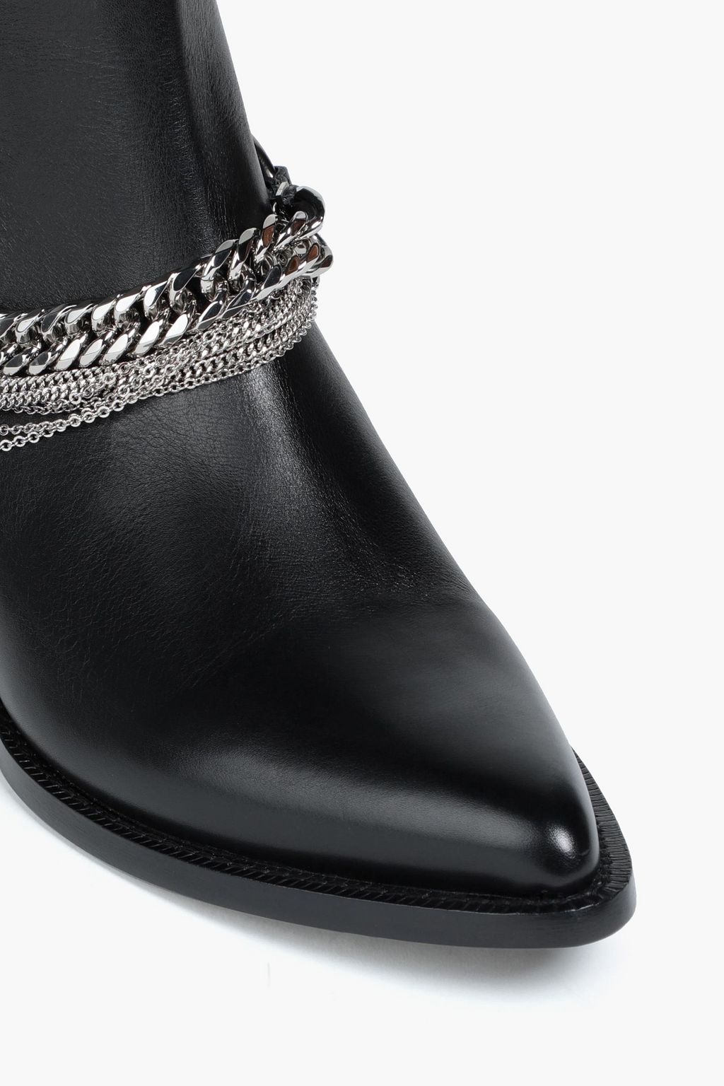 AMIRI Chain-embellished leather boots