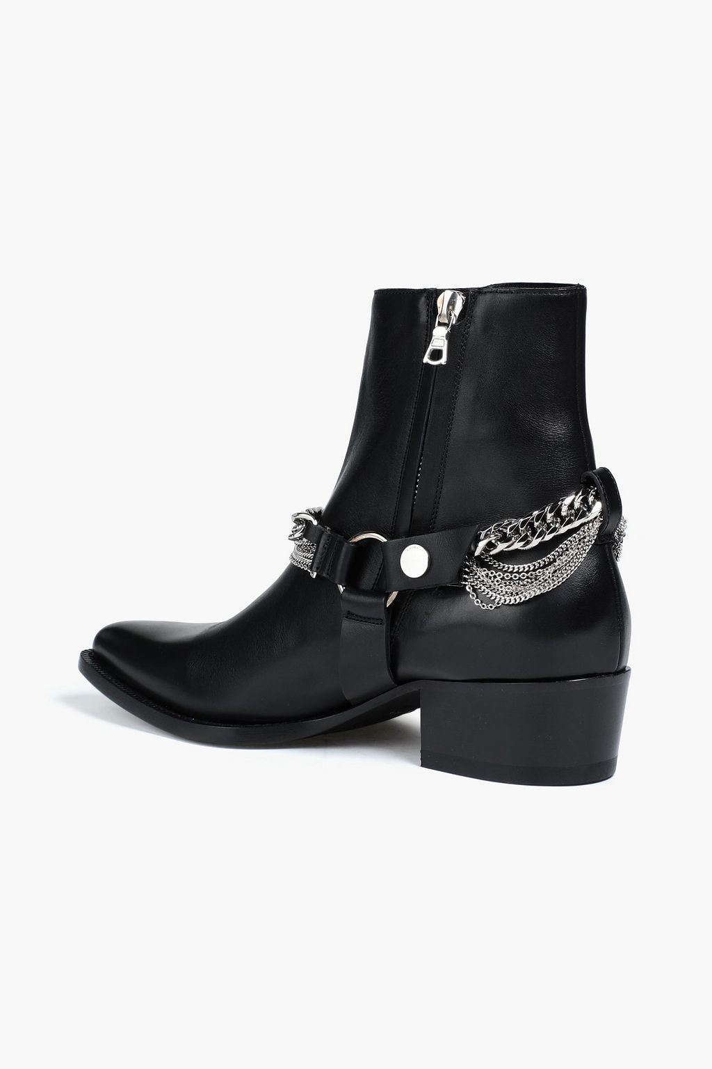 AMIRI Chain-embellished leather boots