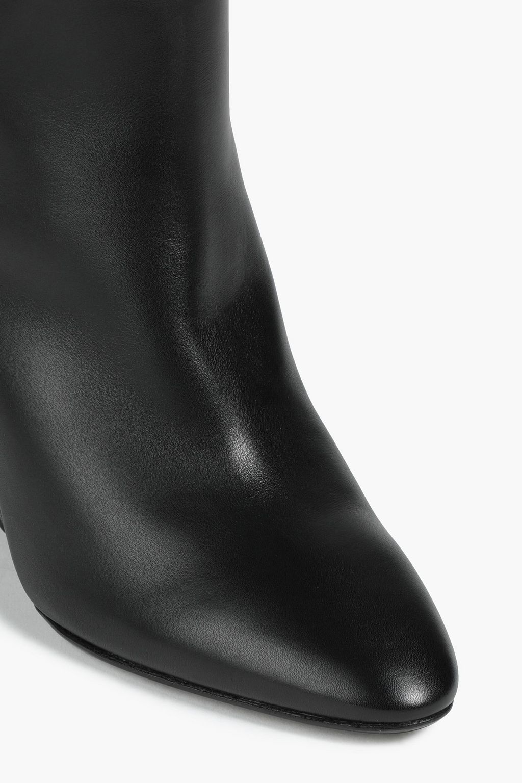 FERRAGAMO Leather wedge knee boots