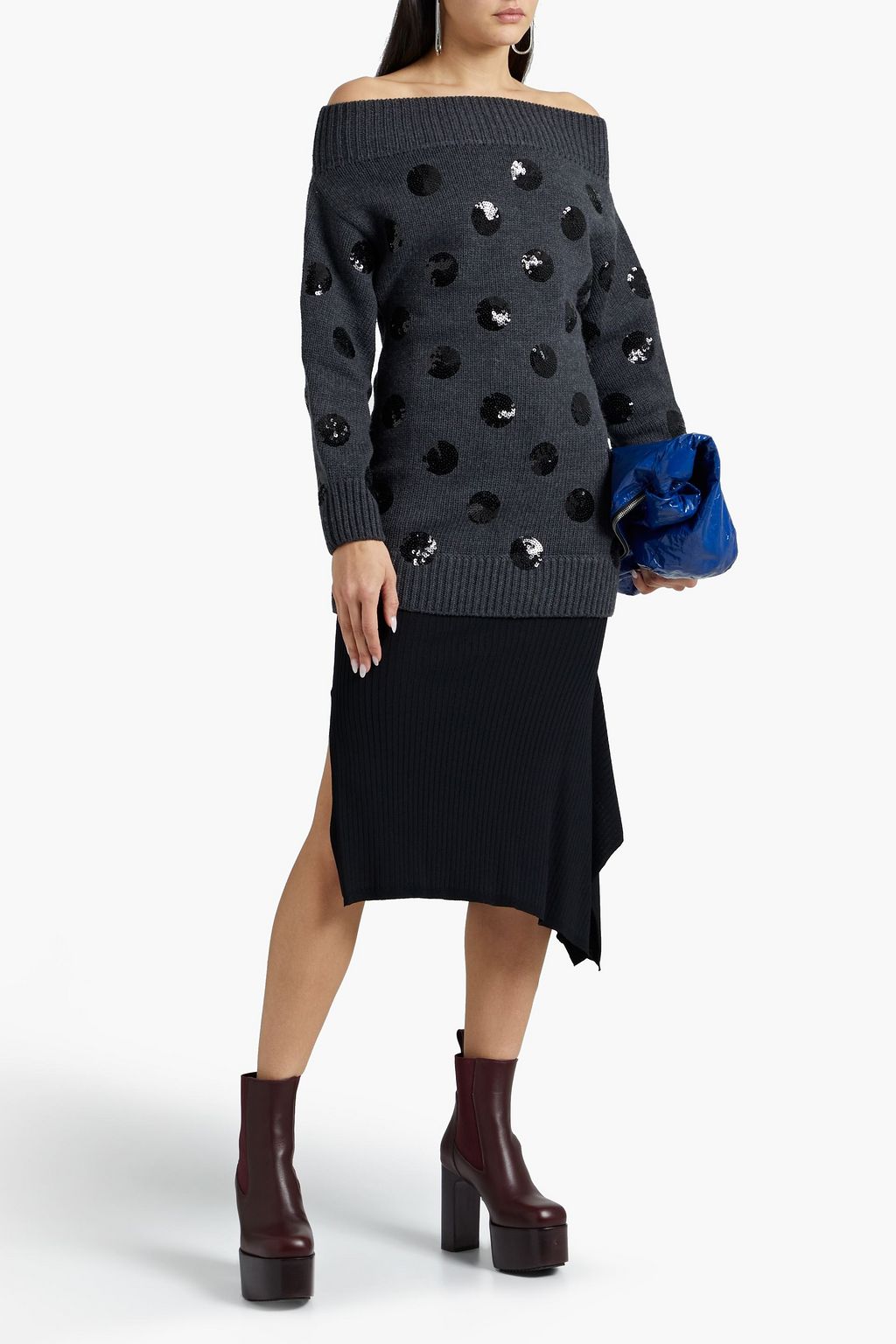 MONSE Sequin-embellished merino wool sweater