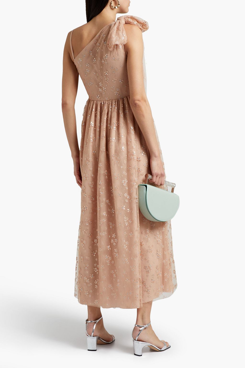 REDVALENTINO فستان سهرة من التول مزيّن بزخارف