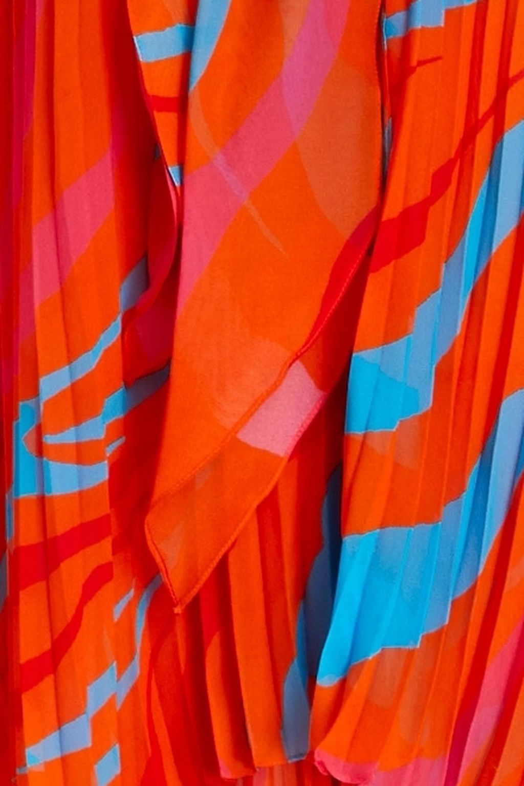 ROBERTO CAVALLI Pussy-bow layered printed silk-georgette maxi dress