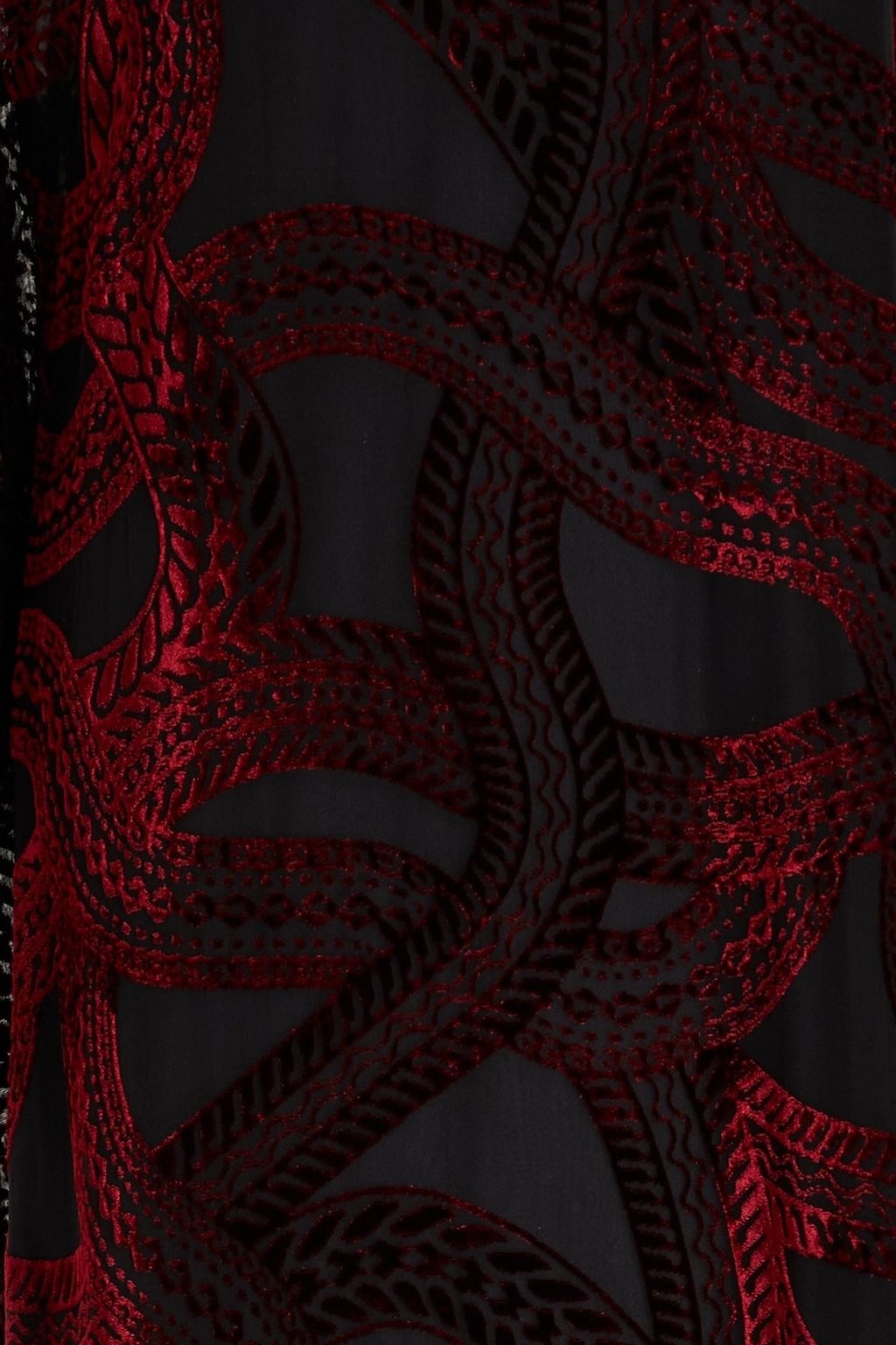 ROBERTO CAVALLI Asymmetric devoré-velvet kaftan
