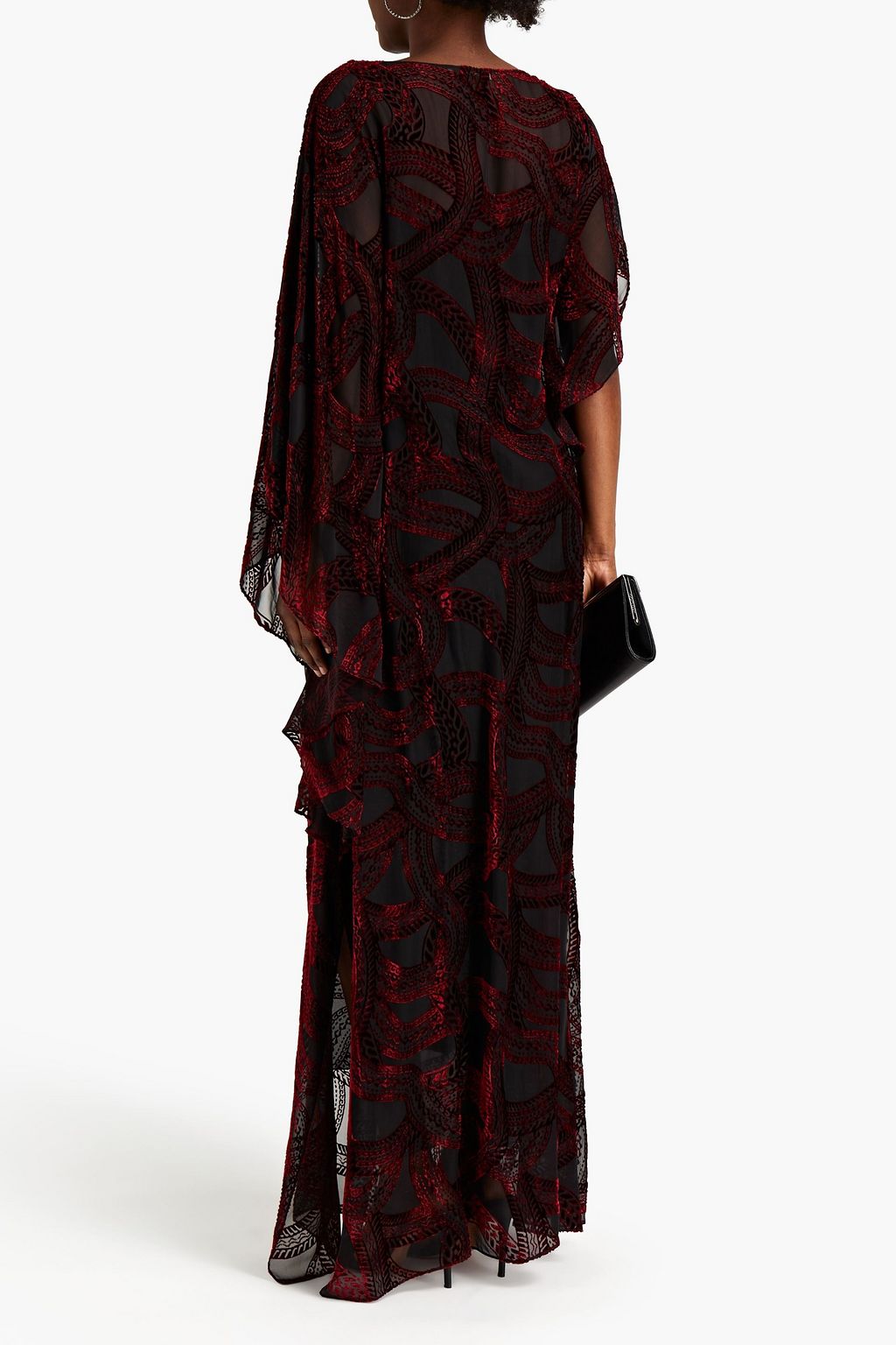 ROBERTO CAVALLI Asymmetric devoré-velvet kaftan