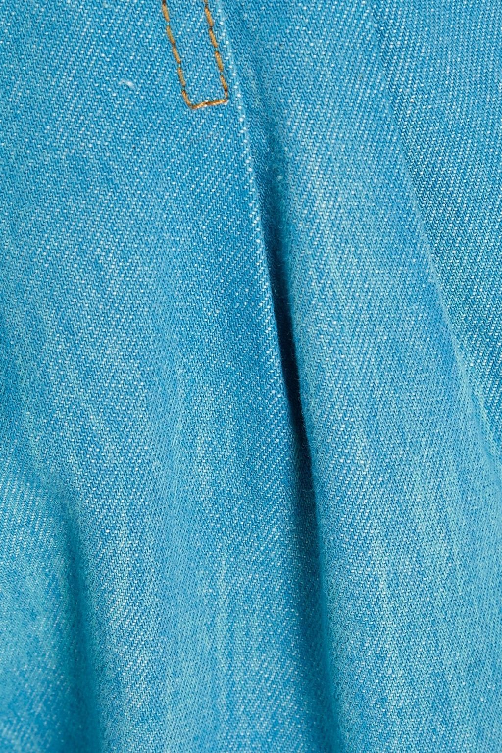 MARC JACOBS Pleated high-rise tapered jeans
