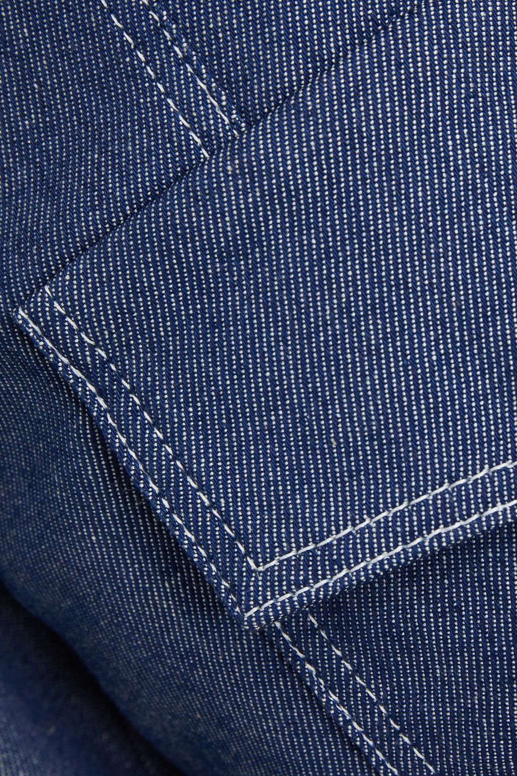 ANDREW GN Cropped frayed high-rise tapered jeans