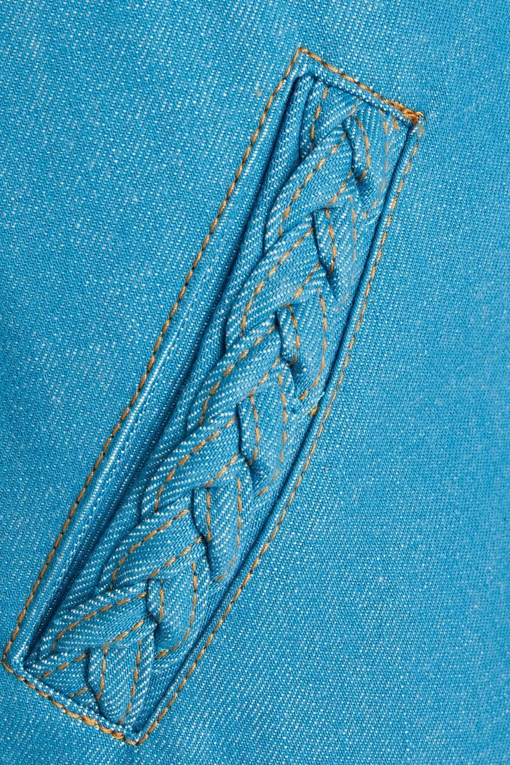 MARC JACOBS Braid-trimmed high-rise flared jeans