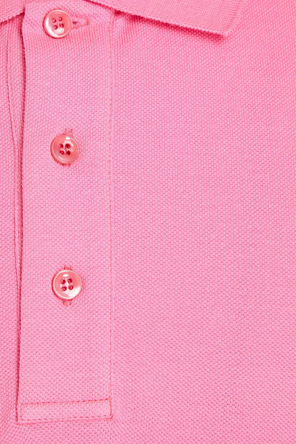 VALENTINO GARAVANI Studded cotton-piqué polo shirt